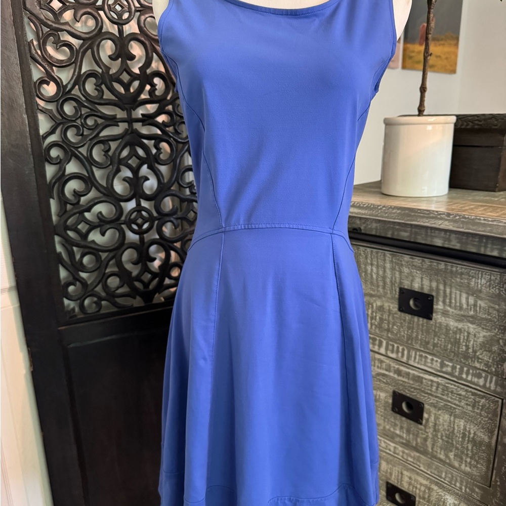 Cynthia Rowley Blue Sleeveless Scoop Neck Sundress